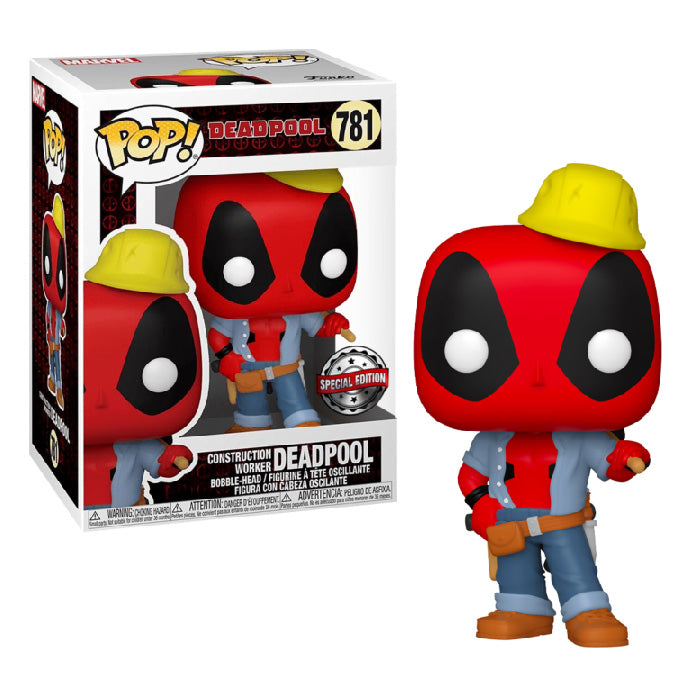 Funko Pop! Marvel - Deadpool - Construction Worker Deadpool #781 Speci