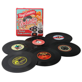Vinyl Coasters Rockabilly Pack x6 Posavasos Retro