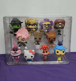 Estante repisa de acrílico con tapa para exhibición, apilables