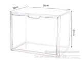 Estante repisa de acrílico con tapa para exhibición, apilables