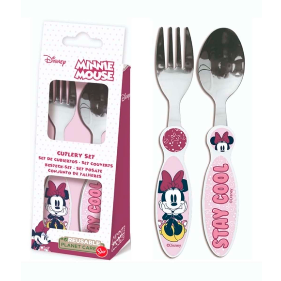 Set de cubiertos licenciados Disney - Minnie Mouse