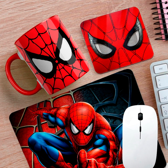Pack de Regalo Spider-man 3 (Posavaso + Mouse Pad + Taza + Caja)