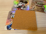 Pack posavasos holográficos licenciados Disney 100