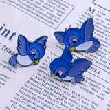 Pin Pajaritos Blanca Nieves x3