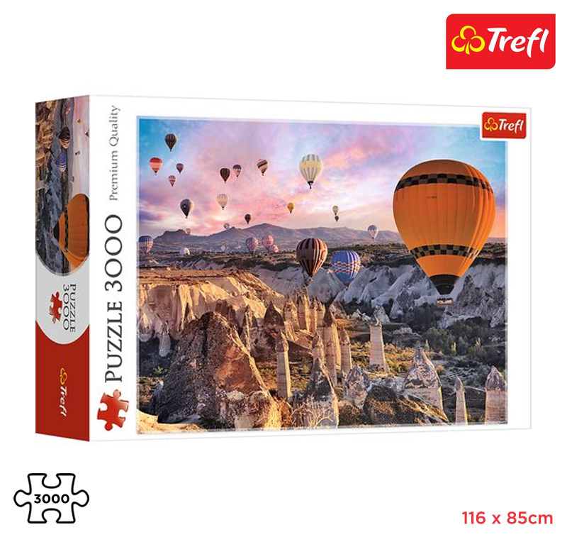 Rompecabezas Trefl 3000 piezas Globos sobre Capadoccia