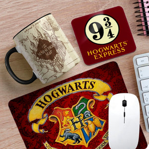 Pack de Regalo Harry Potter 3 (Posavaso + Mouse Pad + Taza + Caja)