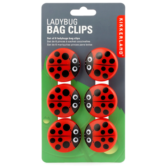 Ladybug Bag Clips - Kikkerland