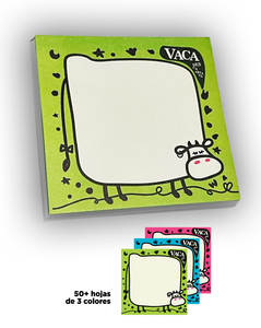 Taco de hojas 10x10cm Vaca Descarriada