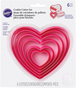 Juego de cortadores de galletas Corazón - Wilton