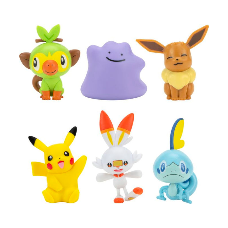 Pack x6 Pokemon Battle Figure