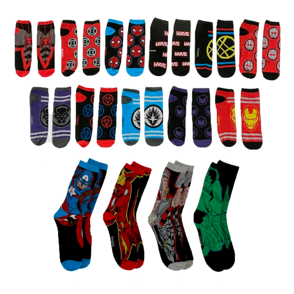 15 days of socks Marvel (Talla 4-10)