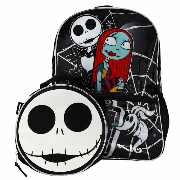 Pack Mochila + Lonchera Disney Nightmare before Christmas Jack y Sally