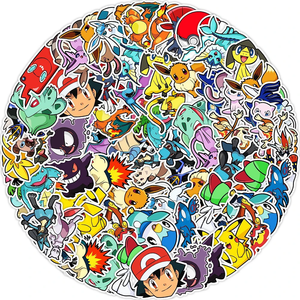 Pack Sticker Pokémon x4 (Contenido Aleatorio)
