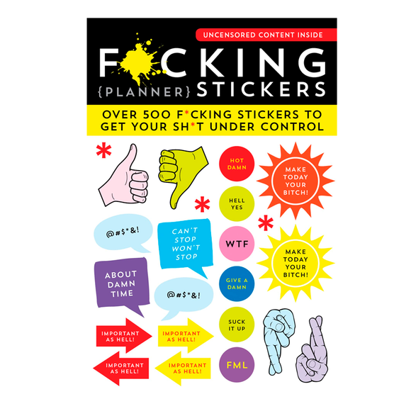 F*cking Planner Stickers - Set 500+ Stickers