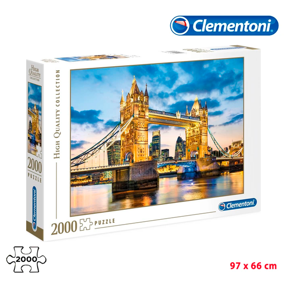 Rompecabezas Clementoni 2000 piezas - Anochecer en Tower Bridge