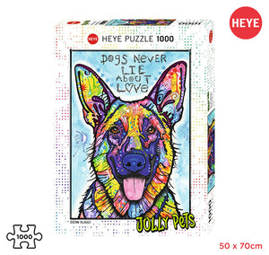 Rompecabezas Heye 1000 piezas - Dogs never lie
