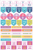 Set de 575 Stickers - Weekly Planner