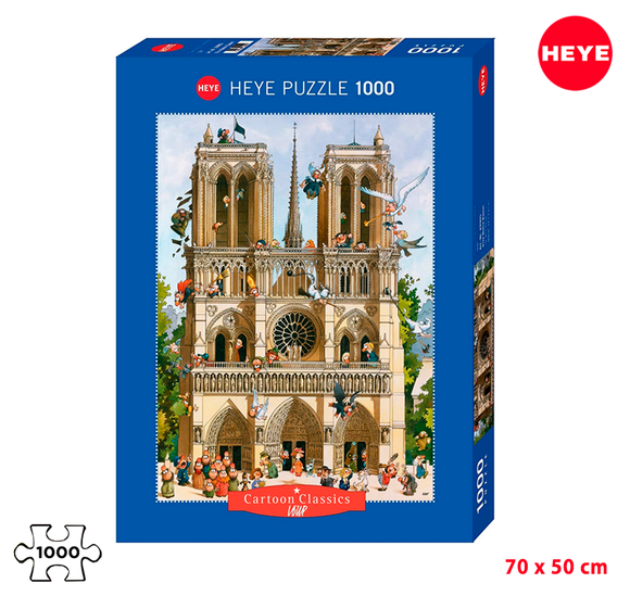 Rompecabezas Heye 1000 piezas - Vive Notre Dame!