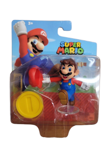 Nintendo - Figura de Colección Mario Bros - Mario With Coin