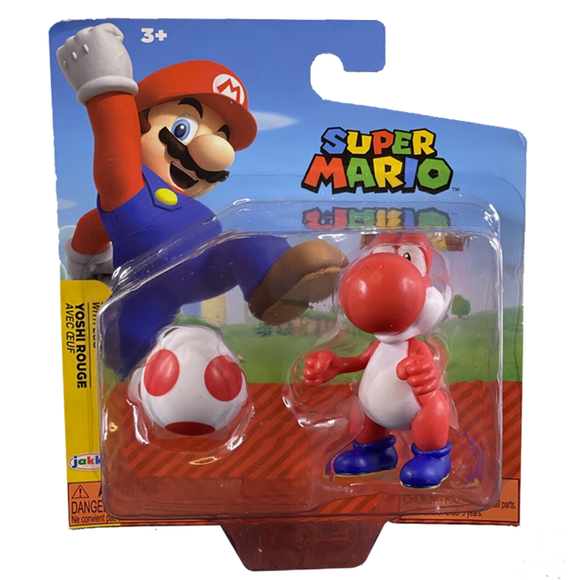 Nintendo - Figura de Colección Mario Bros - Red Yoshi With Egg