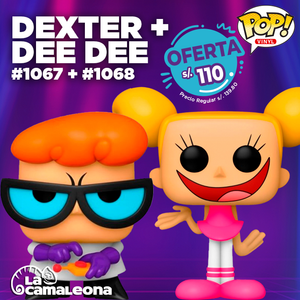 Funko Pop Pack! Cartoon Network - Dexter #1067 + Dee Dee #1068